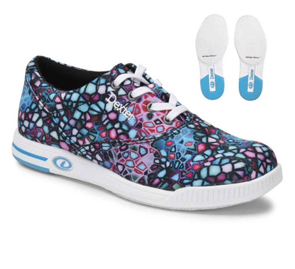 Dexter Kerrie Bowling Shoes Kaleidoscope Black Multi Size 7.5